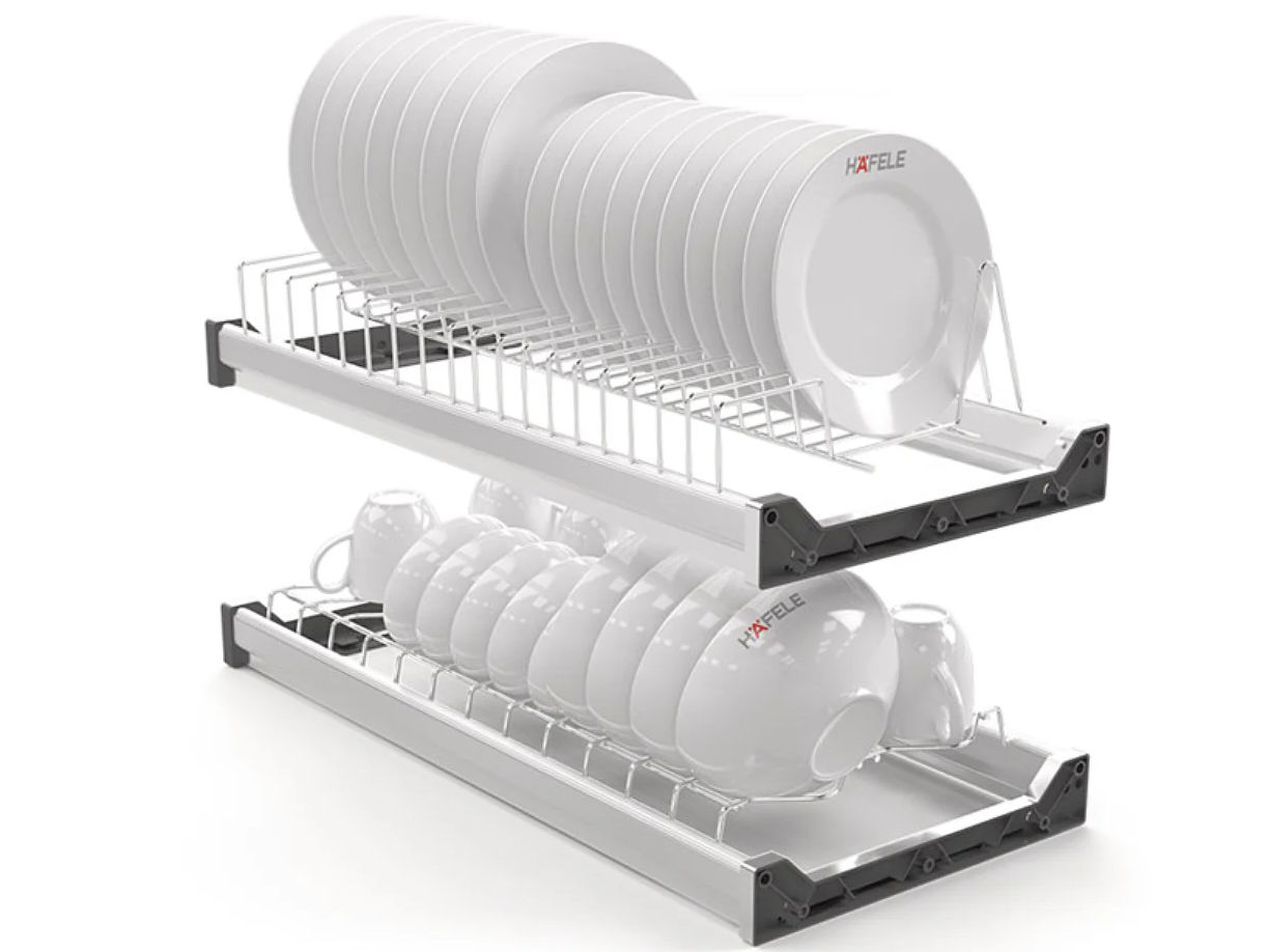 Rổ bát đĩa cố định Hafele PRESTO có khung 900mm (544.40.014)