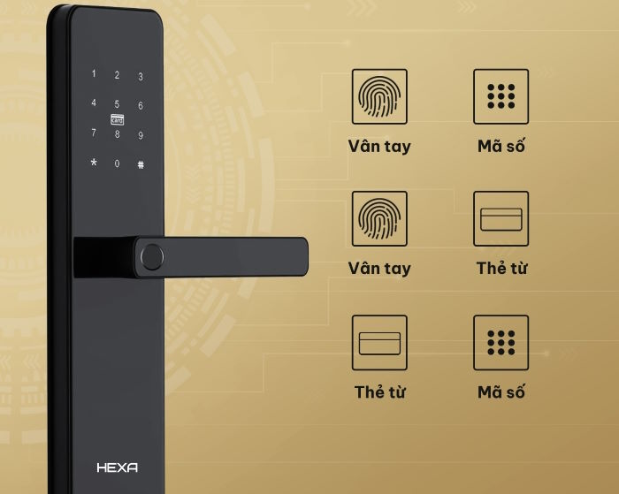 Khóa cửa Hexa HX12