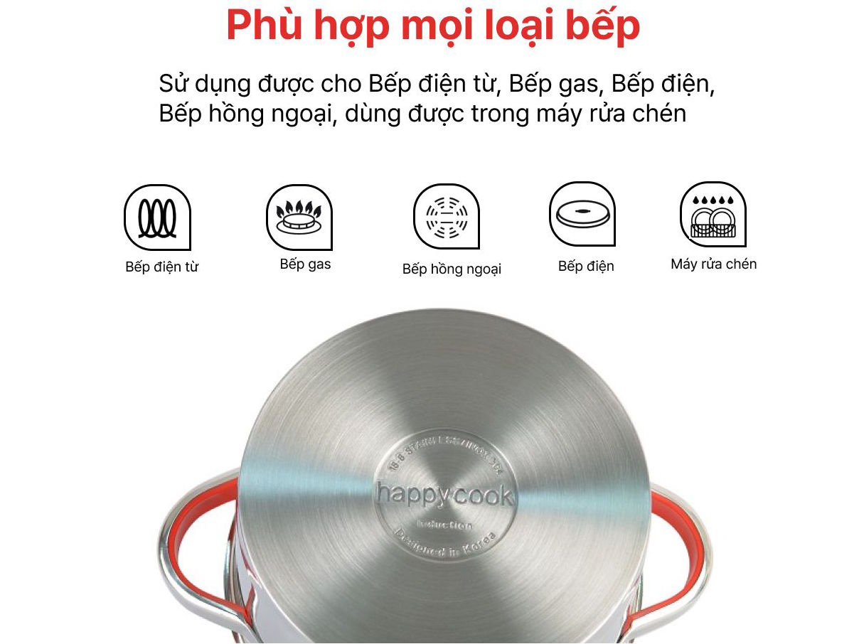 Nồi inox Happy Cook