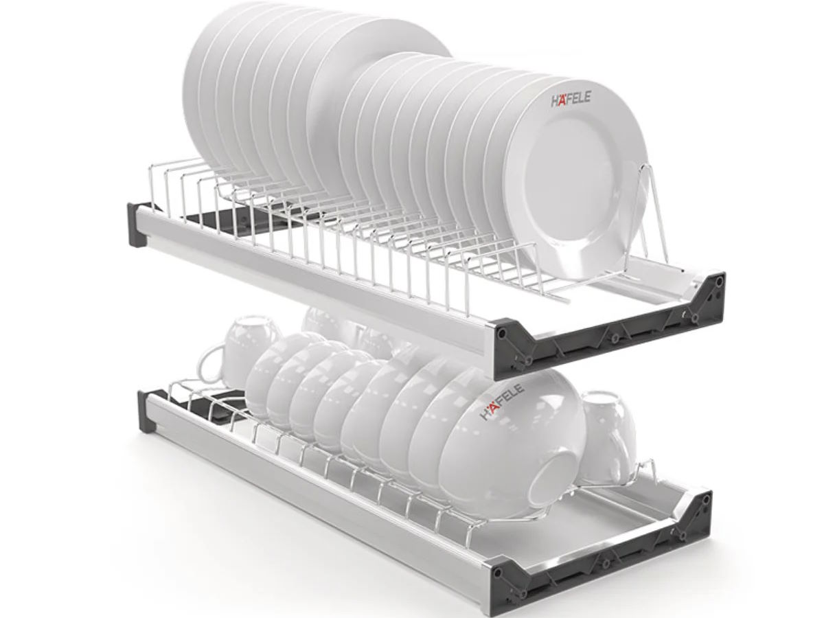 Rổ bát đĩa cố định Hafele Presto có khung 600mm (544.40.003)