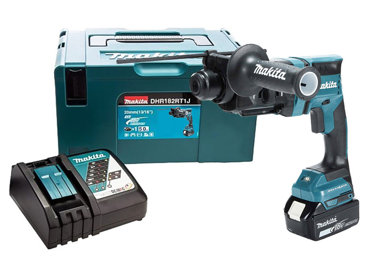 Máy khoan bê tông dùng pin 18V Makita DHR182RT1J (1 pin 5.0Ah, sạc)