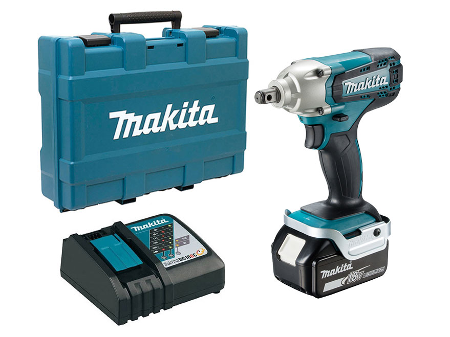 Máy vặn bu lông dùng pin 18V Makita DTW190FJX8 (1 pin 3.0Ah và sạc)