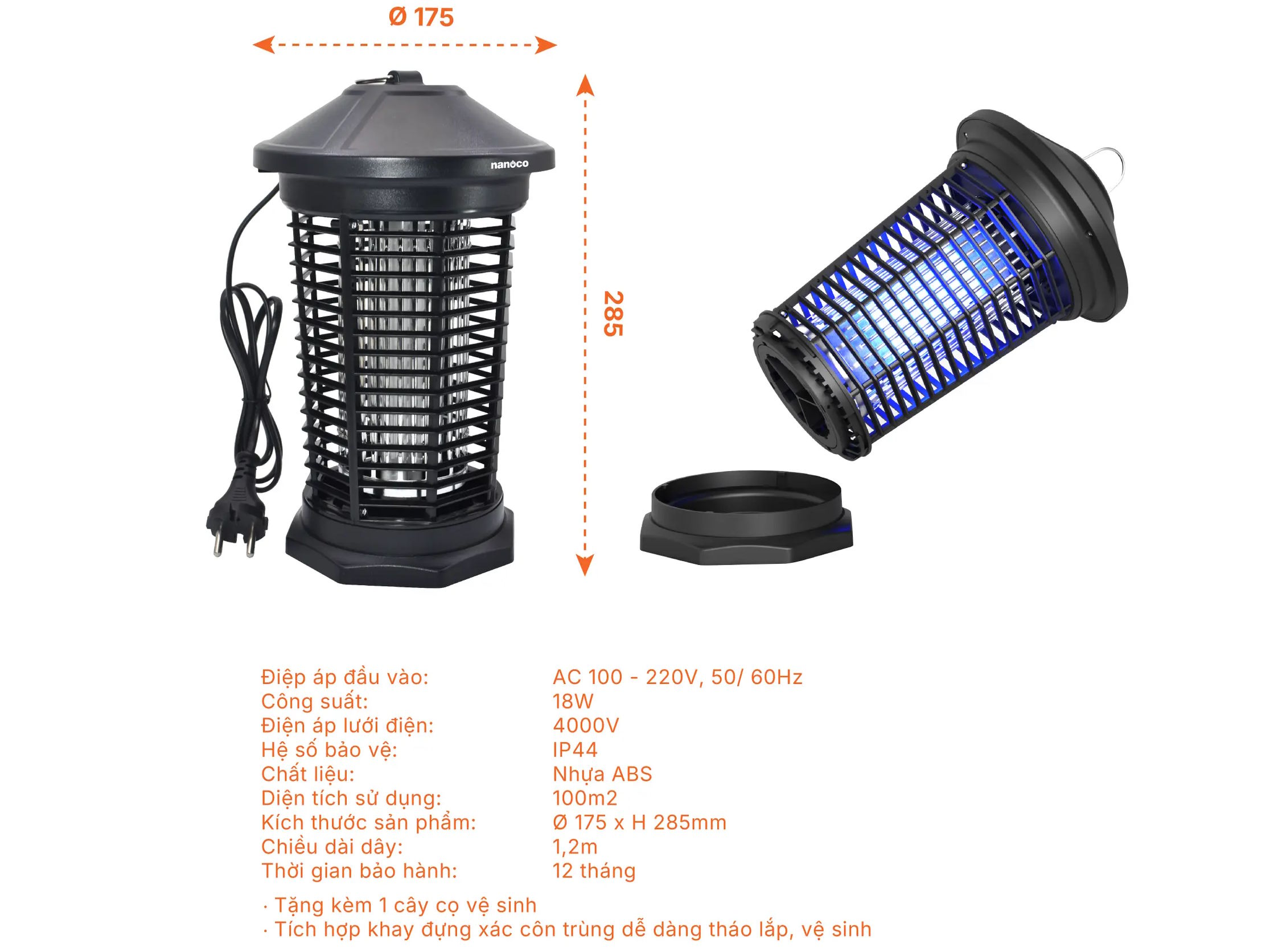 Đèn bắt muỗi 