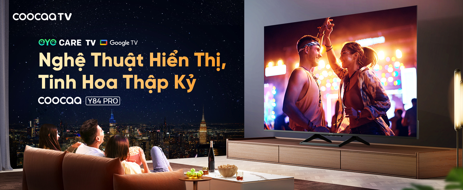 Google Tivi Coocaa 4K 55 inch 55Y84 Pro