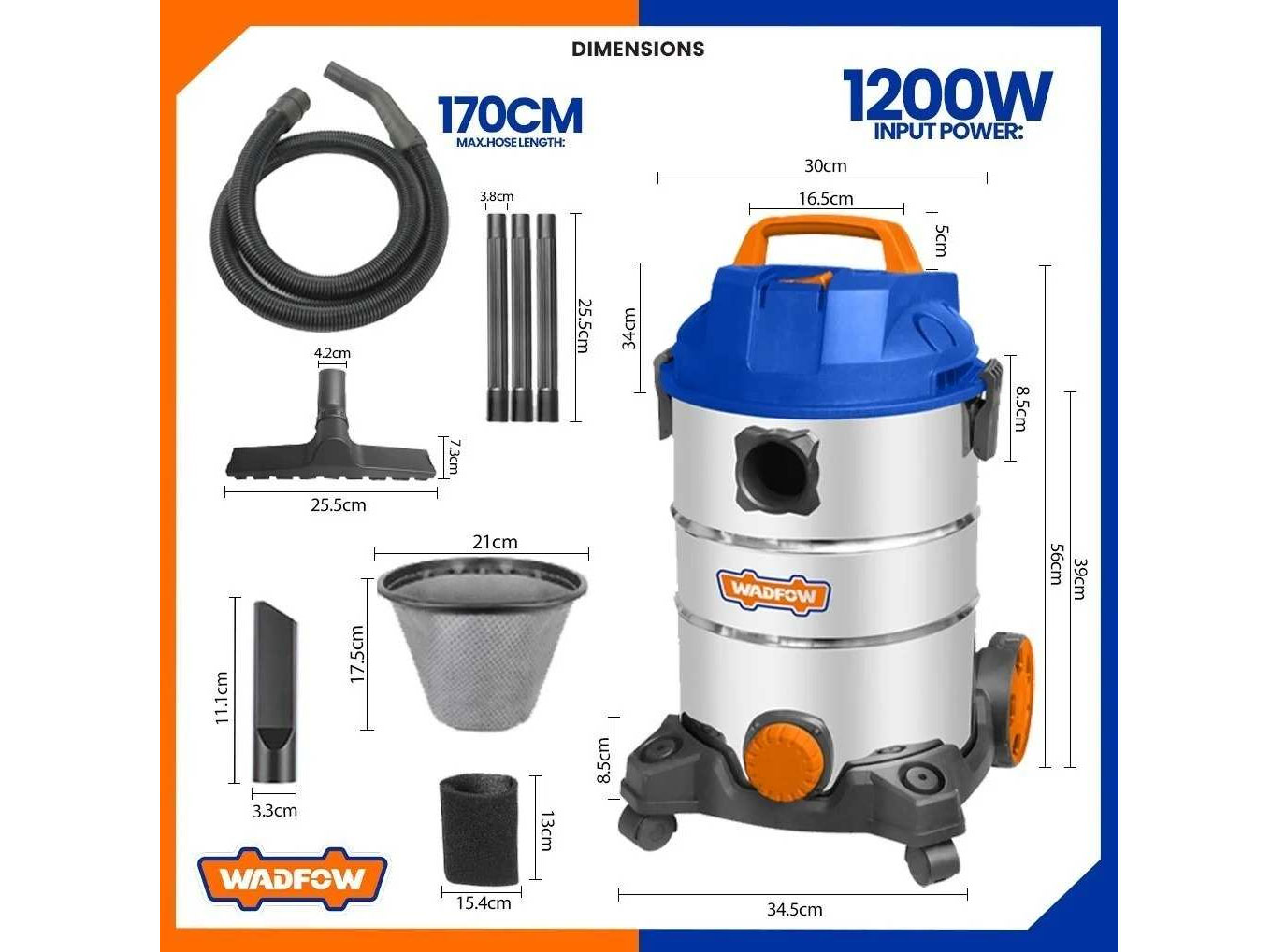 Máy hút bụi Wadfow WVR4A25
