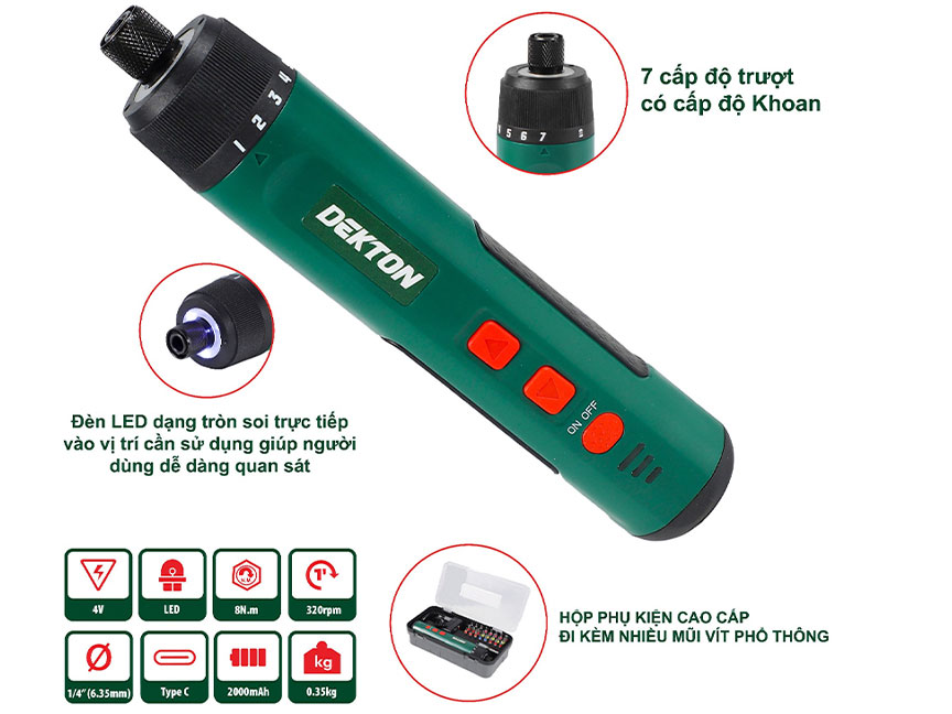 Máy vặn vít dùng pin  