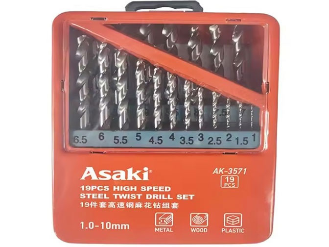 Bộ mũi khoan inox sắt Asaki AK-3571