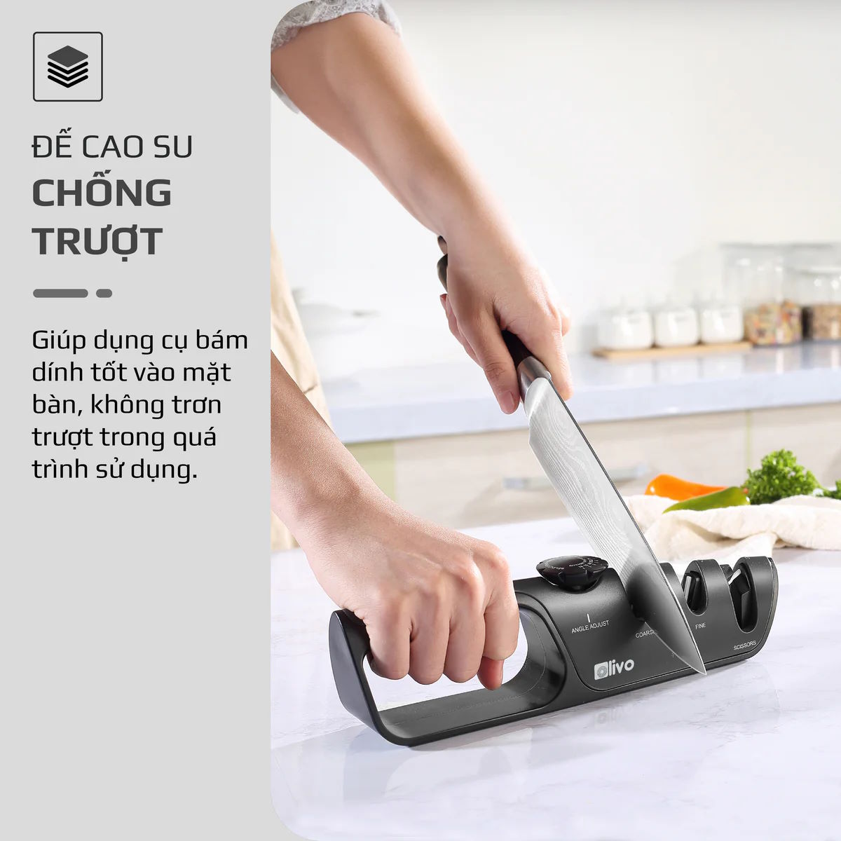 Dụng cụ mài dao kéo Olivo