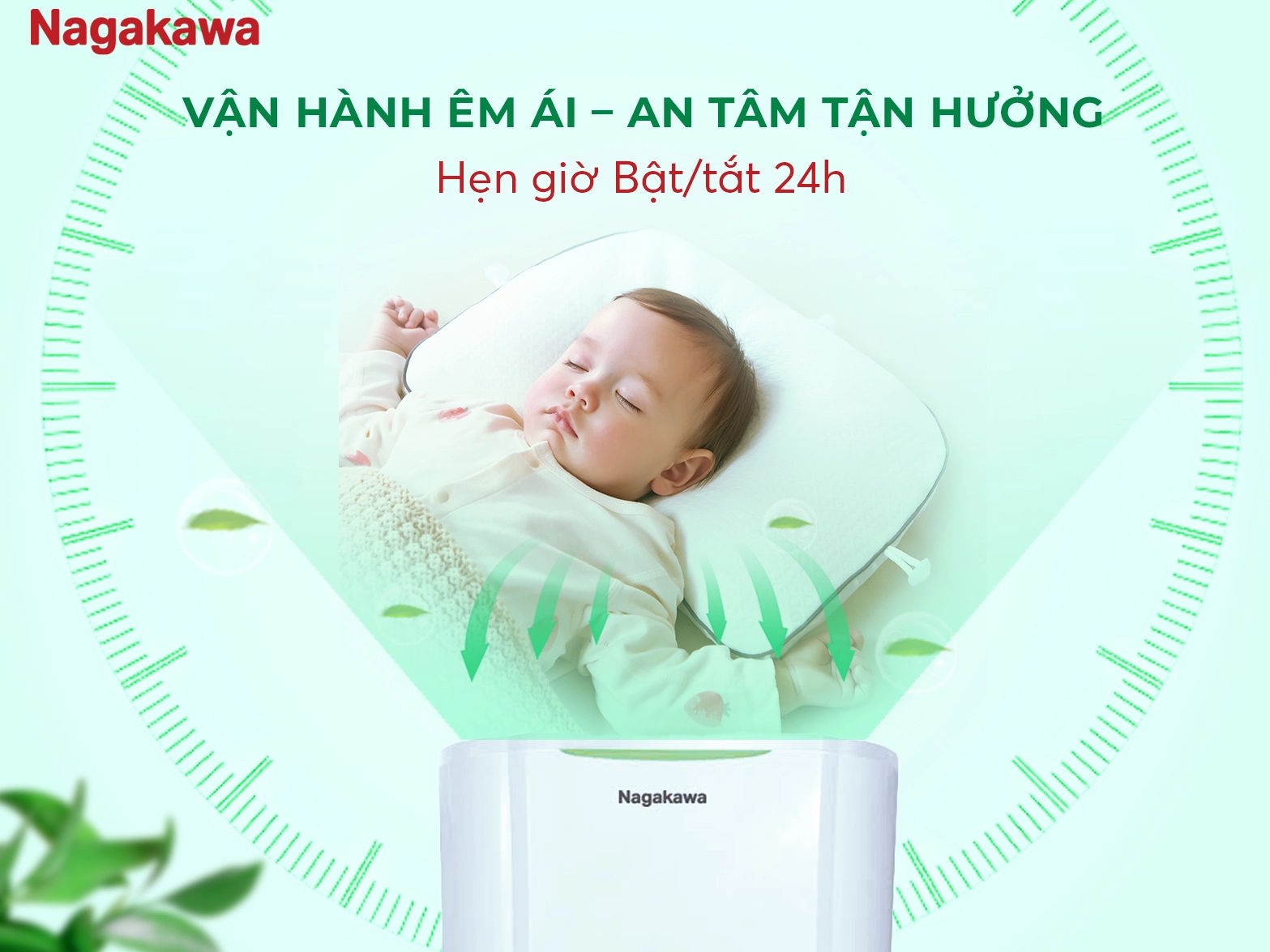 Máy hút ẩm lọc không khí Nagakawa  