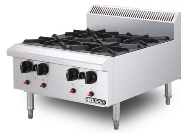 Bếp âu 4 họng dùng gas Berjaya OB4-17