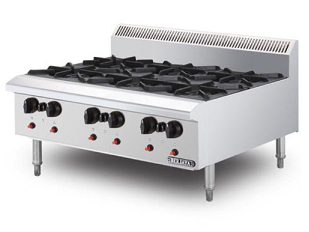 Bếp âu 6 họng dùng gas Berjaya OB6-17
