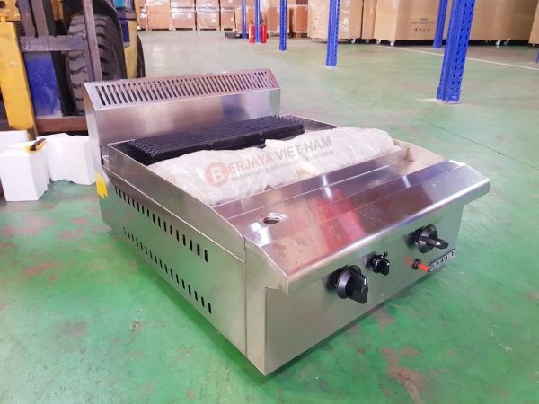Bếp nướng than nhân tạo 2 họng gas Berjaya CRB2B-17