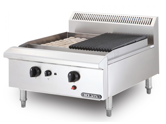 Bếp nướng than nhân tạo 2 họng gas Berjaya CRB2B-17