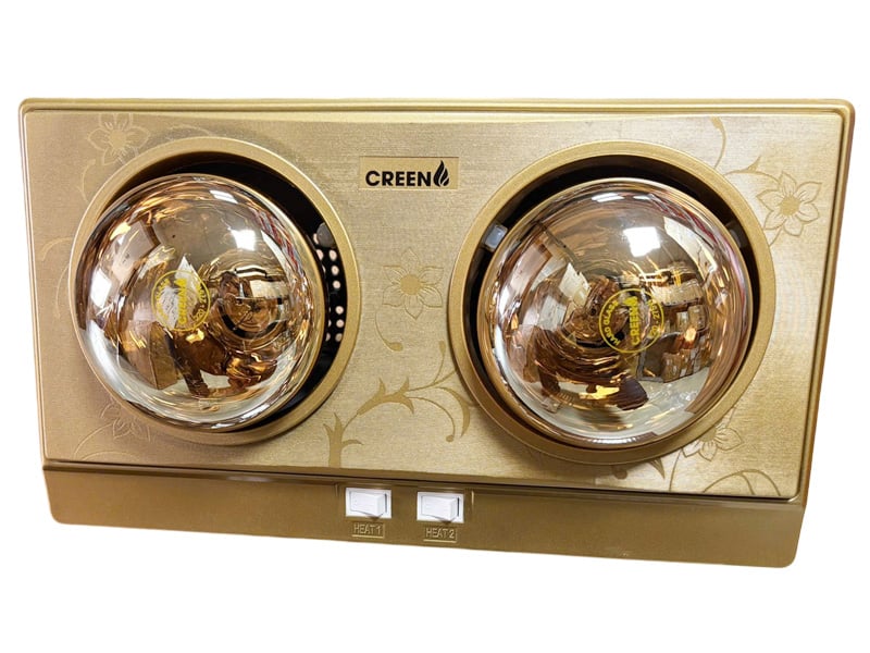 Đèn sưởi nhà tắm 2 bóng Creen CR-02