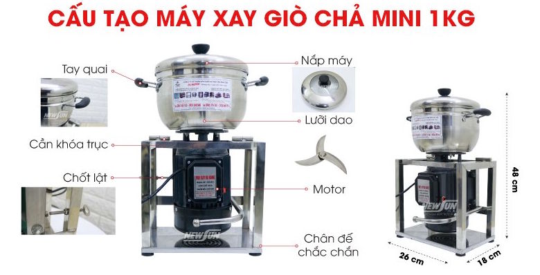 Máy xay giò NewSun 