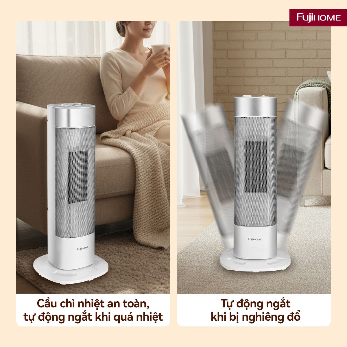 Quạt sưởi gốm Fujihome