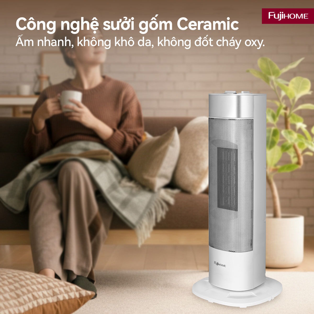 Quạt sưởi Fujihome FH3100M
