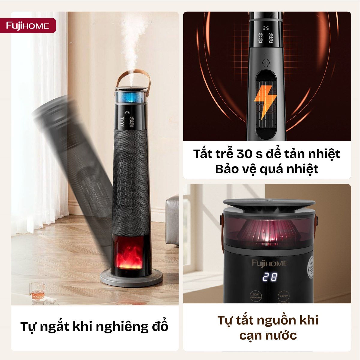 Máy sưởi gốm Fujihome