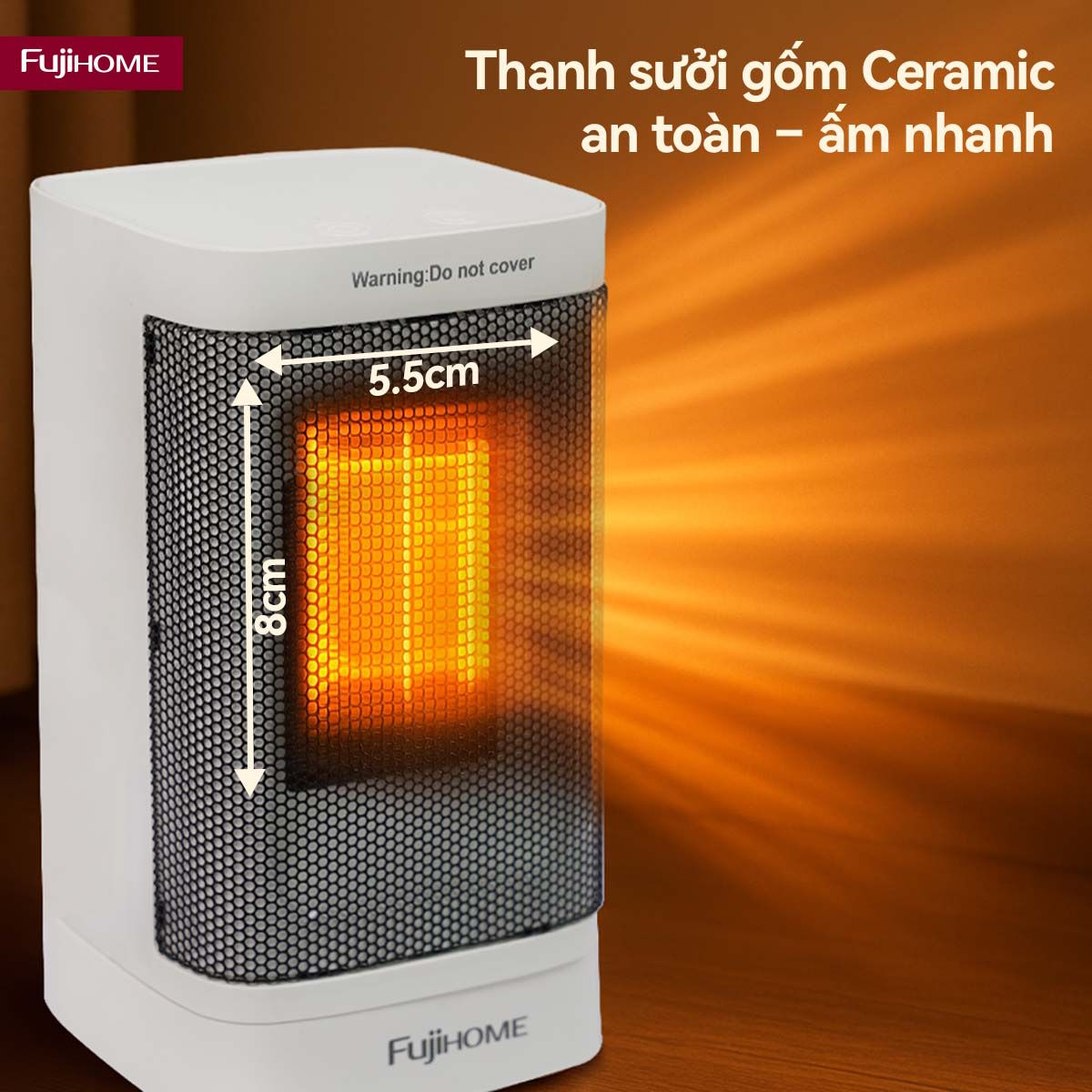Quạt sưởi gốm Fujihome FH600