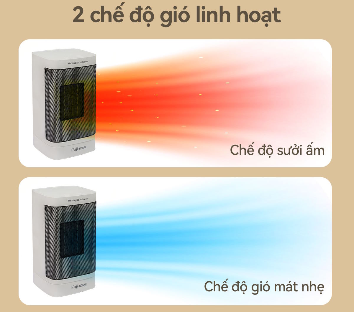 Quạt sưởi Fujihome FH600
