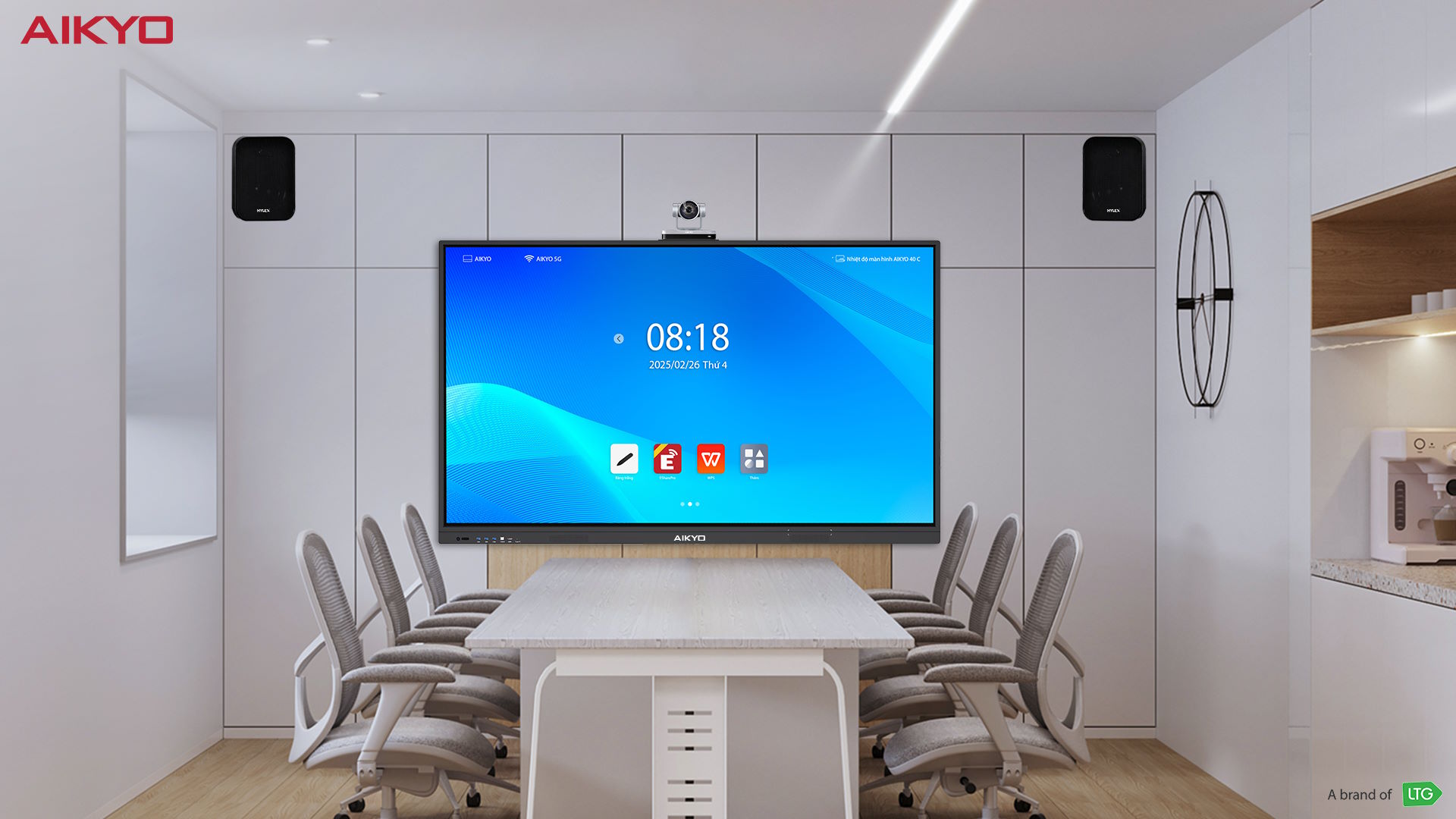 Thiết kế hiện đại – Tinh tế và chuyên nghiệp Màn hình tương tác Aikyo AID-B6525UHD 65 inch