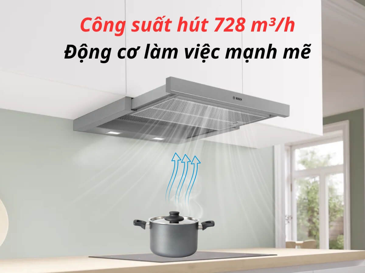 Máy hút mùi âm tủ kéo Bosch DFS067A51B