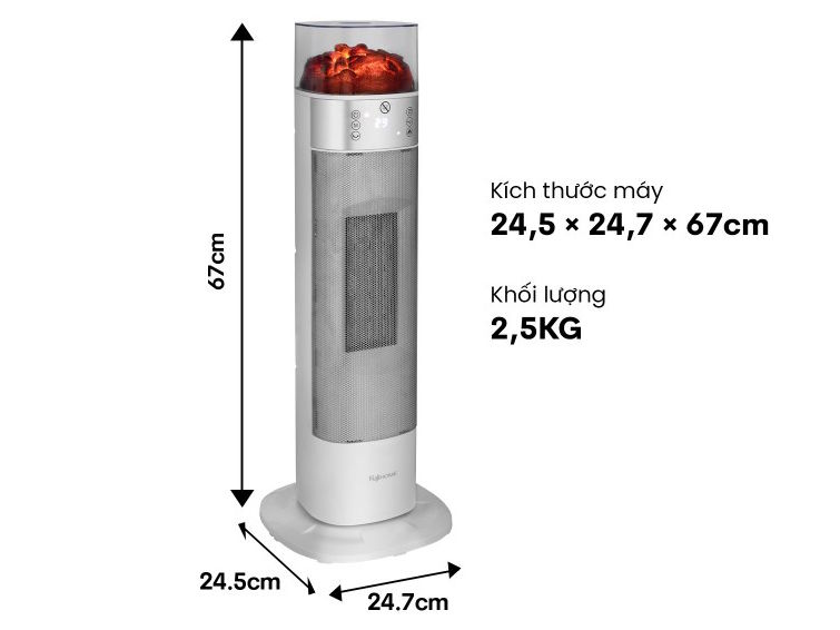 Quạt sưởi gốm Fujihome FH3100E