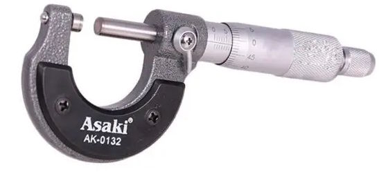 Thước panme đo ngoài cơ khí Asaki AK-0132 (0mm - 25mm)