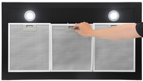 Máy hút mùi Panasonic FV-TX9ADBYUE có lưới lọc mỡ và đèn LED chiếu sáng Máy hút mùi Panasonic FV-TX9ADBYUE có lưới lọc mỡ và đèn LED chiếu sáng