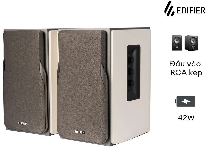Edifier R1380T có đầu vào RCA kép Edifier R1380T