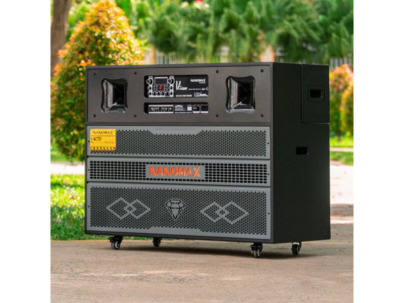 Loa kéo gồm 2 loa bass 4 tấc Loa kéo