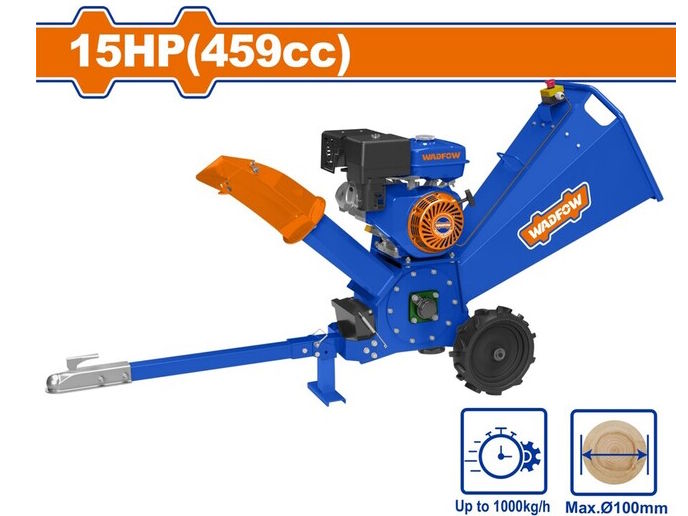 Máy băm dăm gỗ chạy xăng 15HP Wadfow WXU1315 Máy băm dăm gỗ chạy xăng 15HP Wadfow WXU1315