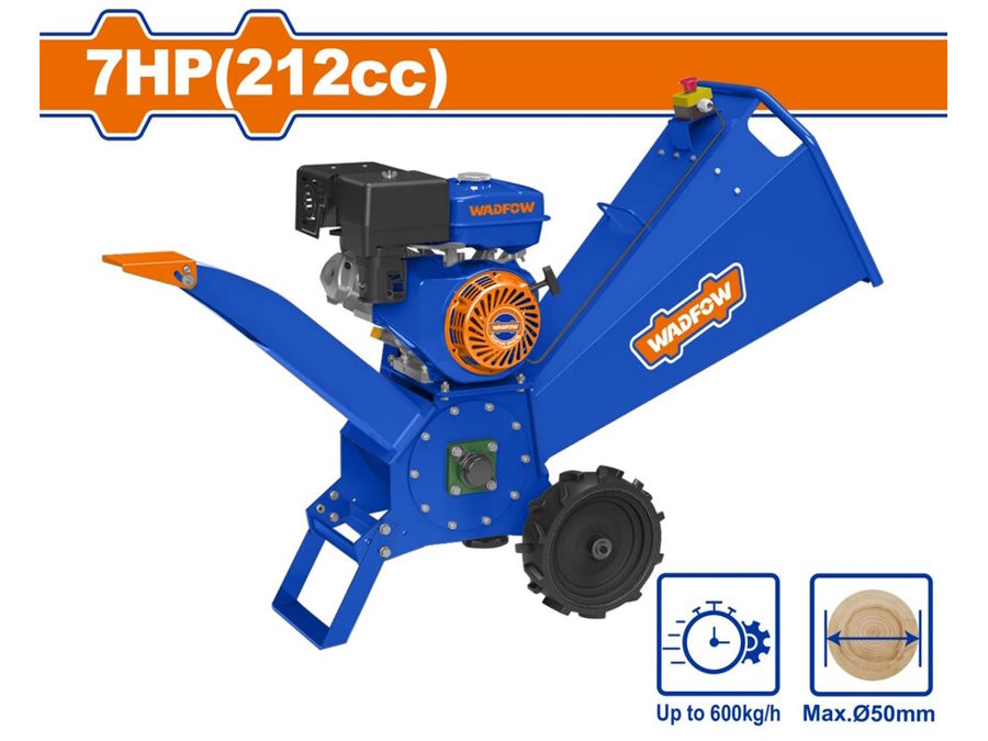 Máy băm dăm gỗ chạy xăng 7HP Wadfow WXU1307 Máy băm dăm gỗ chạy xăng 7HP Wadfow WXU1307