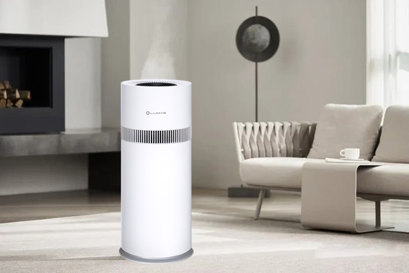 Thiết kế tinh tế, sang trọng và tiện dụng Máy tạo ẩm ion âm 10L Lumias LEH-06W - Trắng bạc, 15W