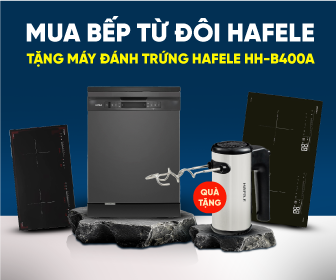 Mua bếp từ đôi Hafele tặng máy đánh trứng Hafele HH-B400A