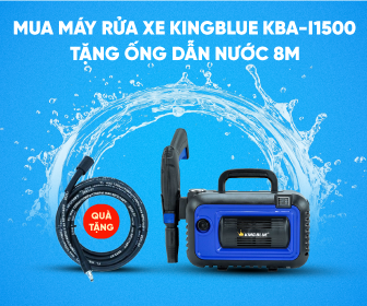 Mua máy rửa xe Kingblue KBA-I1500 tặng ống dẫn nước 8m Mua máy rửa xe Kingblue KBA-I1500 tặng ống dẫn nước 8m