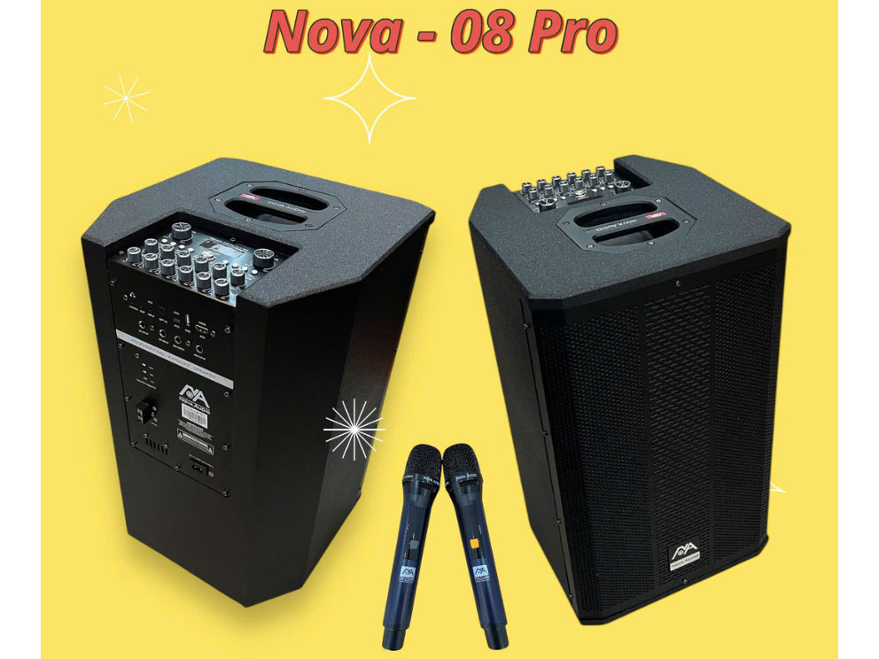 Loa karaoke di động Nova Audio có dung lượng pin lớn Loa karaoke di động Nova Audio