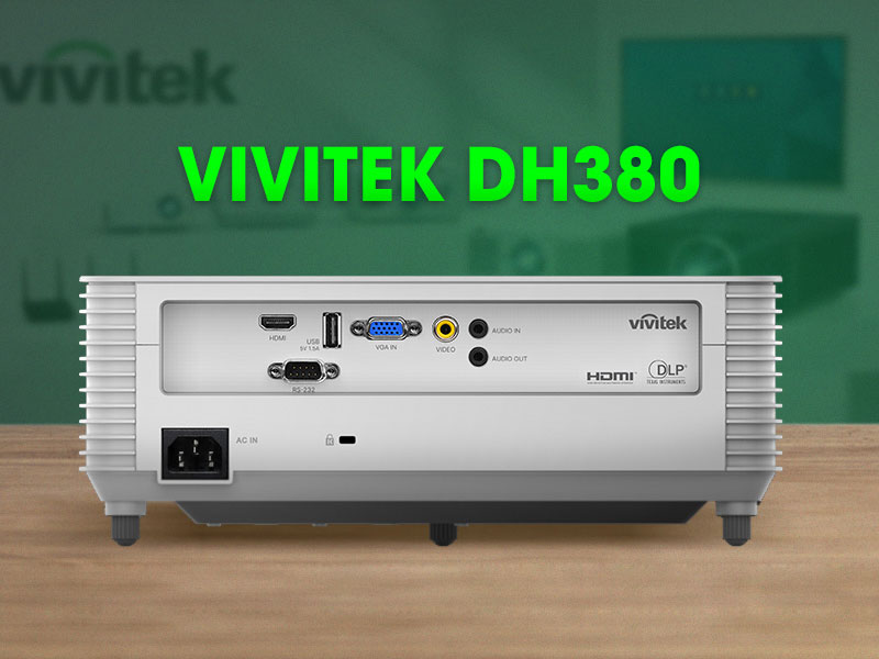 Máy chiếu Vivitek bố trí cổng kết nối nằm ở phía sau máy Máy chiếu Vivitek
