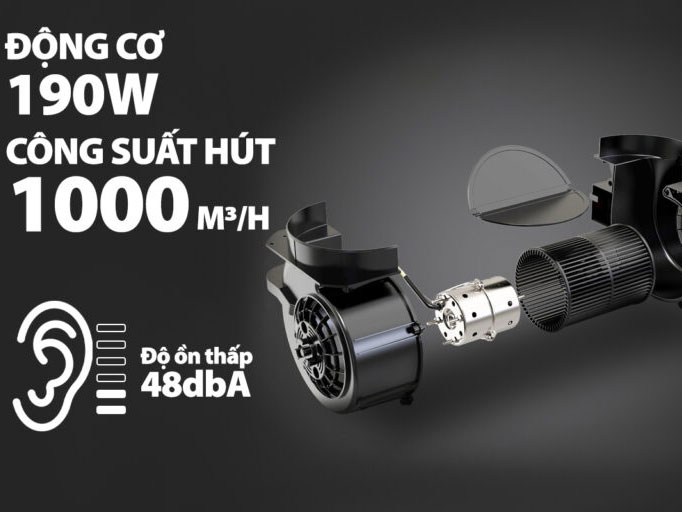 Lorca TA-2001B có công suất hút lớn Lorca TA-2001B
