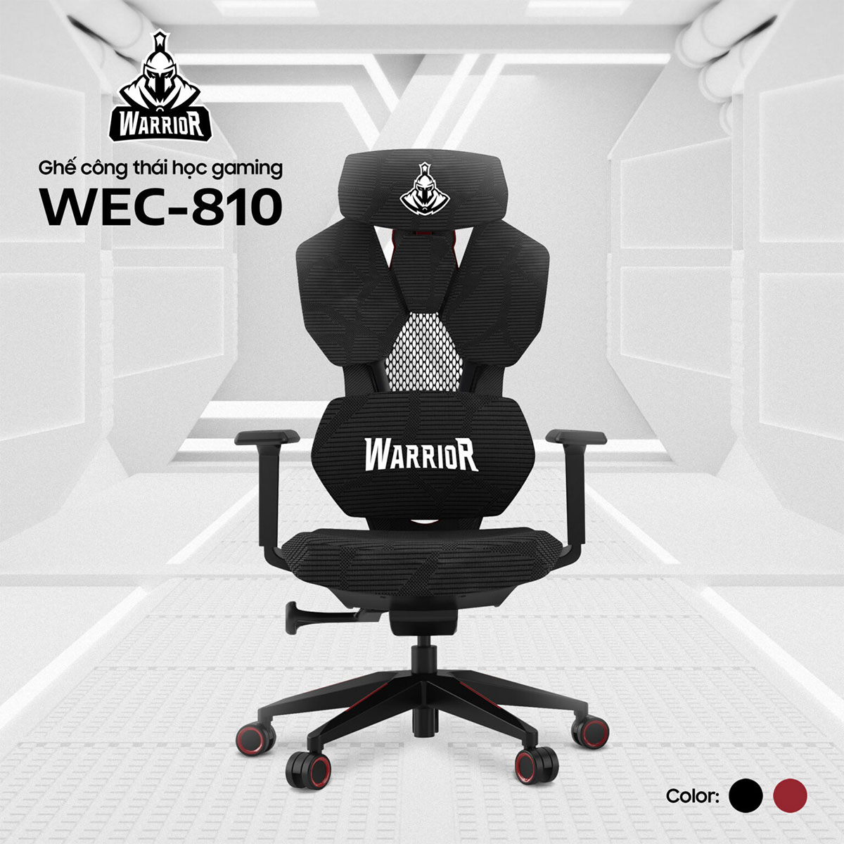 Ghế công thái học WEC-810 có tựa đầu 2D Ghế công thái học WEC-810