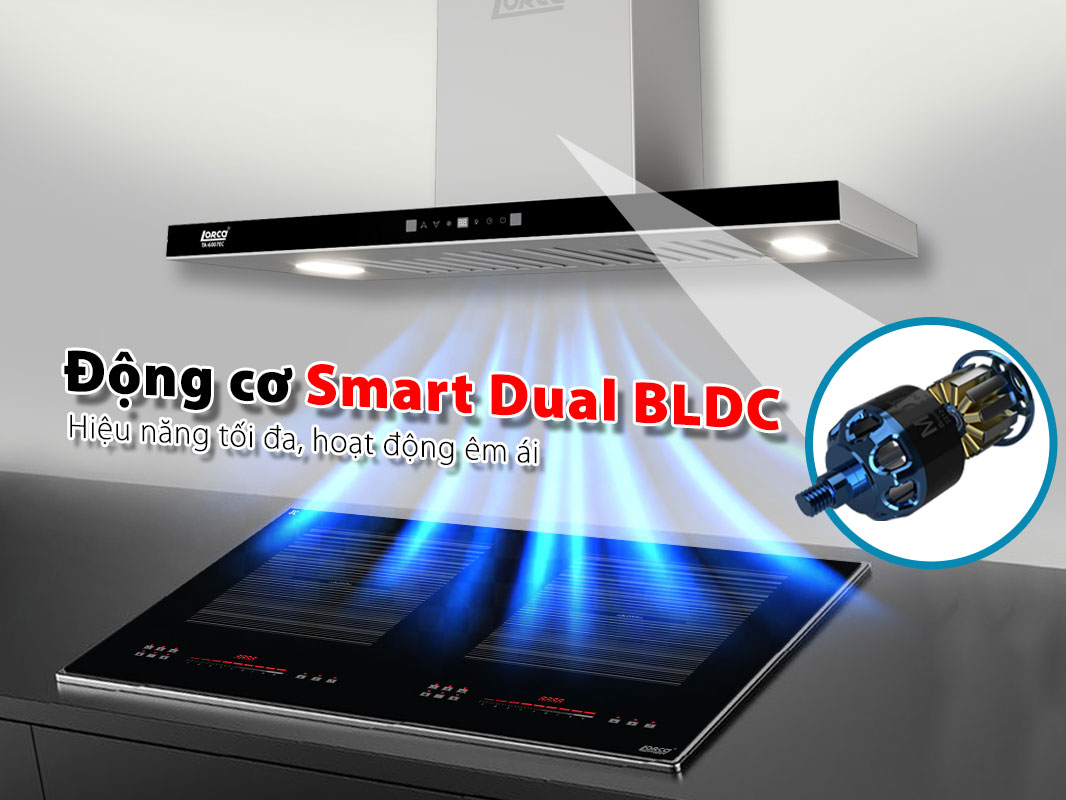 TA-6007EC có động cơ BLDC tiết kiệm điện, ít ồn TA-6007EC
