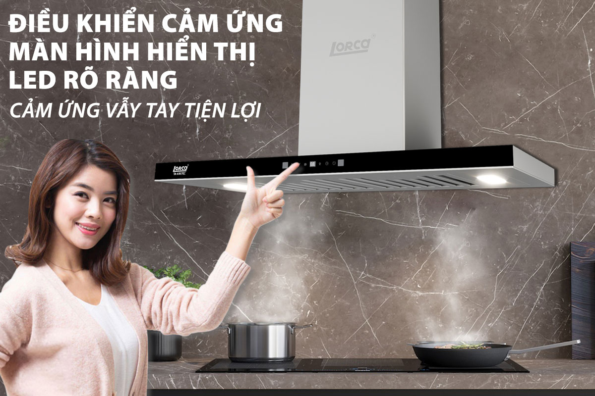 Máy hút mùi có cảm ứng vẫy tay Máy hút mùi