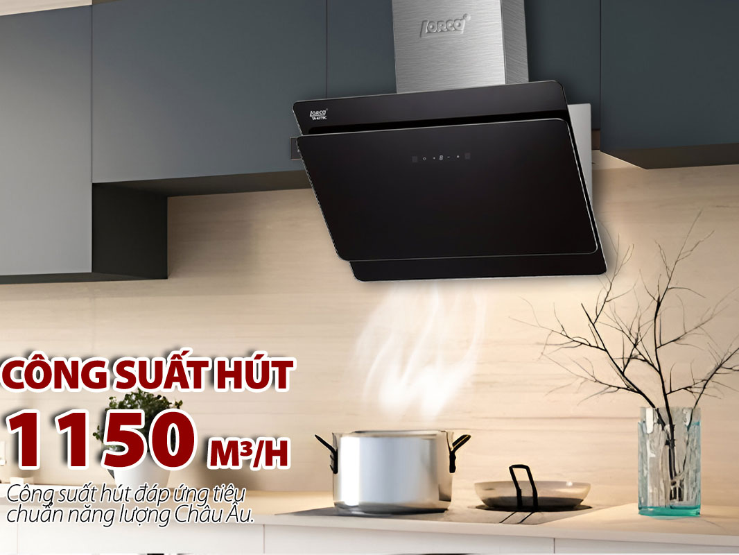 Máy hút mùi có công suất hút lớn Máy hút mùi