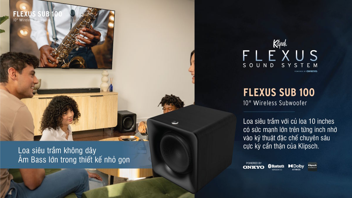 Loa Subwoofer không dây Klipsch Flexus SUB 100