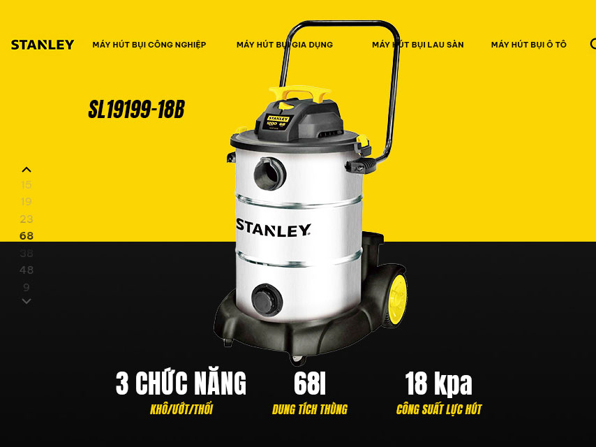 Máy hút bụi công nghiệp có 3 chức năng Máy hút bụi công nghiệp