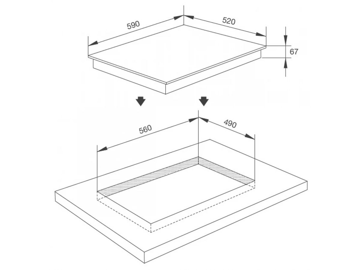 Kích thước của Malloca MR 593 Malloca MR 593