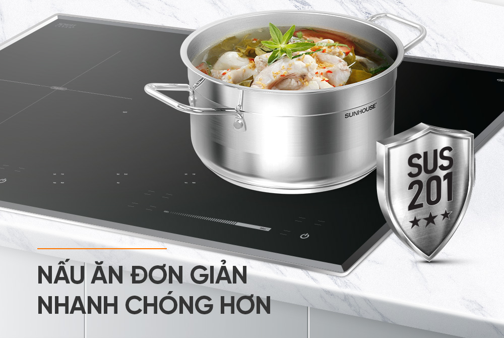 SHG669 làm từ inox an toàn cho sức khỏe SHG669