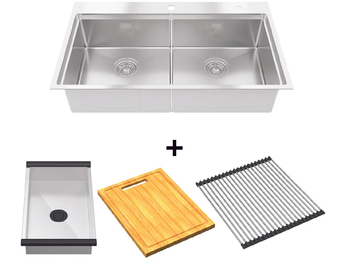 Combo chậu bếp Hafele 567.94.024 & phụ kiện (567.94.058)