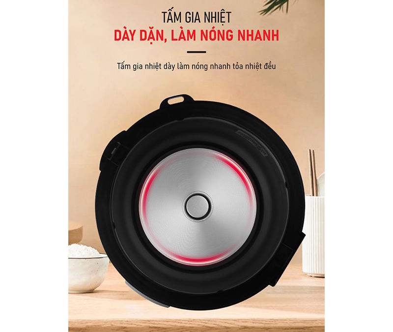 Nồi cơm điện có tấm gia nhiệt dày dặn Nồi cơm điện