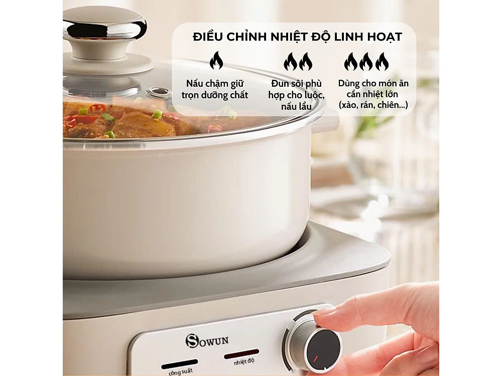 Sowun SW6023 điều chỉnh nhiệt bằng núm vặn Sowun SW6023